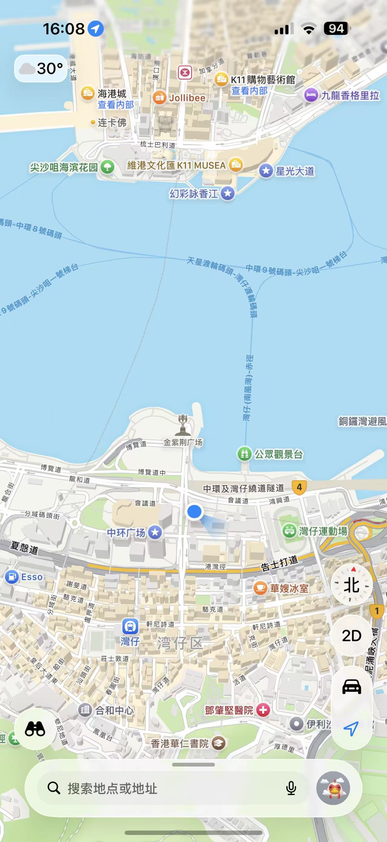 Apple Maps location test scenario