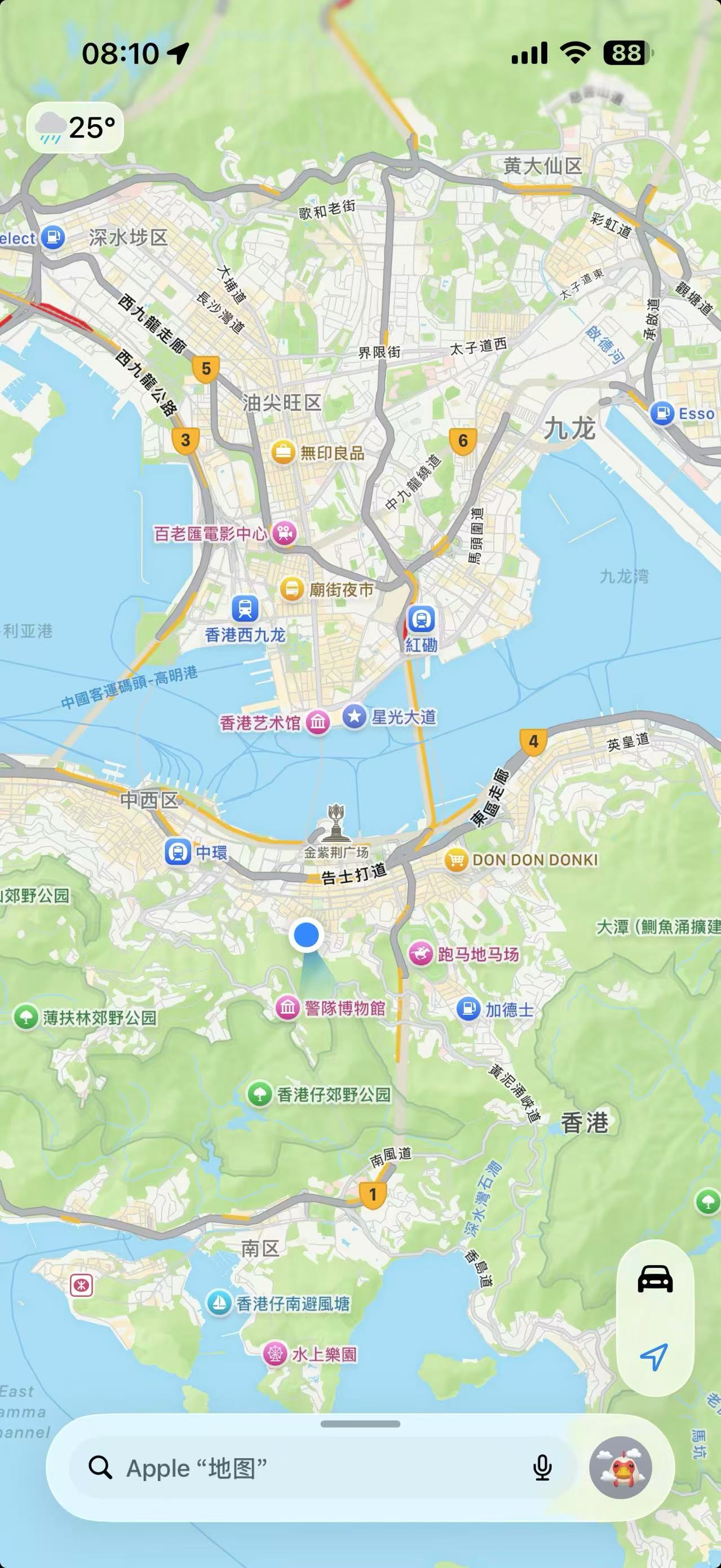Apple Maps result